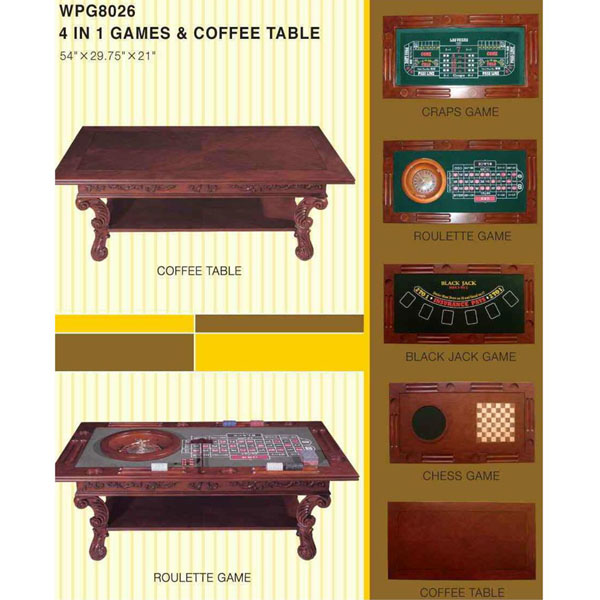 4 in 1 Games & Coffee Table