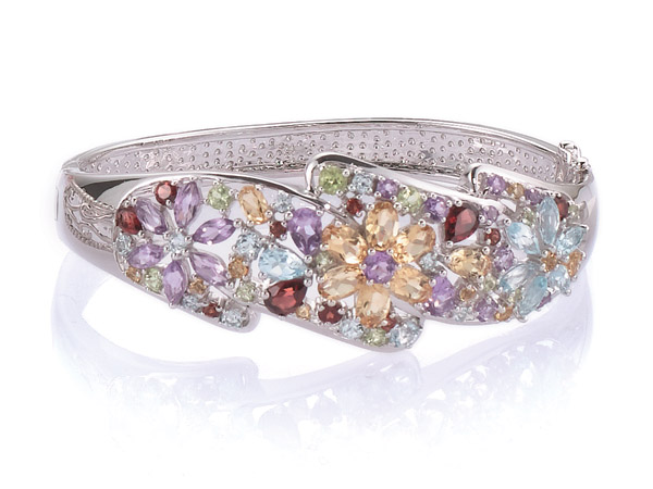 Sell Multi-color semi-precious stone bangle
