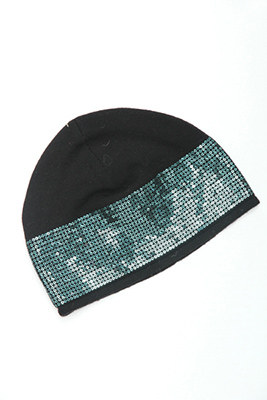 9gg Machine knit machine embroidery beanie