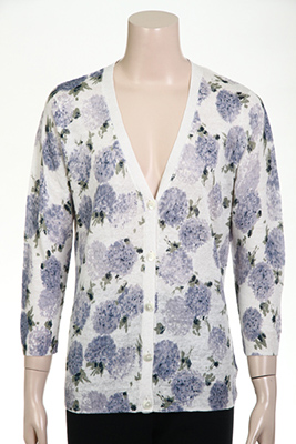 12gg Floral Printed Cardigan