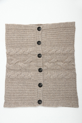 3gg Cable Textured neck collar or cushion cover