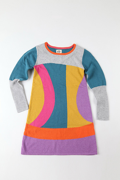 12gg Intarsia Front Dress