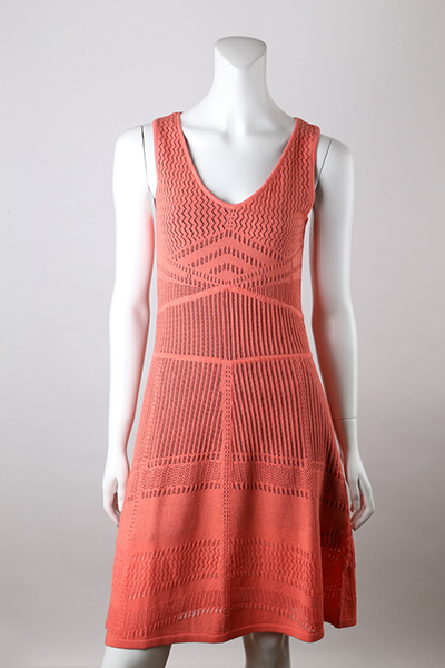 12gg Pointelle Allover with Lining Dress