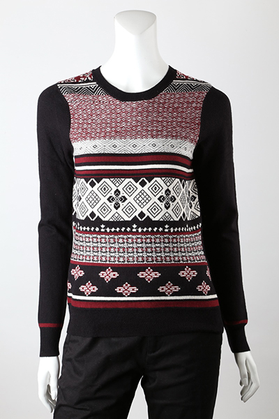 12gg Jacquard Front Jumper