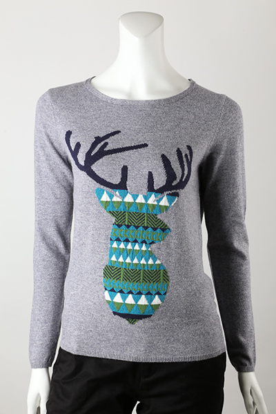 12gg Jacquard Front Jumper