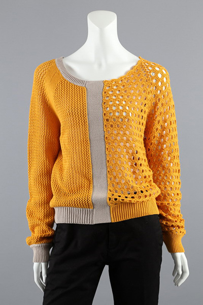 7gg Pointelle with Hand Crochet Jumper