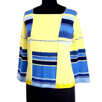 Sell 12GG Square neck long sleeve jersey pullover