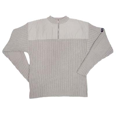 Sell 5GG Mock neck half zipper long sleeves ribs pullover w/ nylon