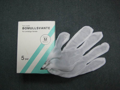 Cotton medical glove
