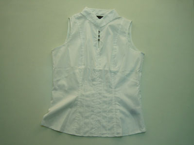 Ladies' Short Sleeve Woven Blouses & Vest
