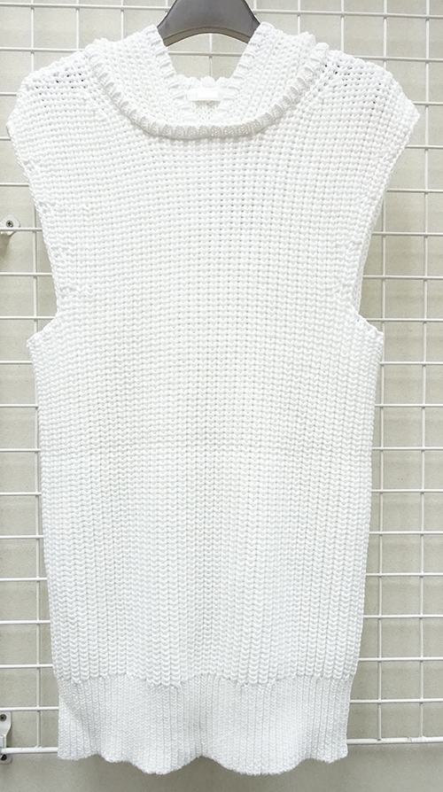 3GG Cotton Tape Sleeveless Hoodie