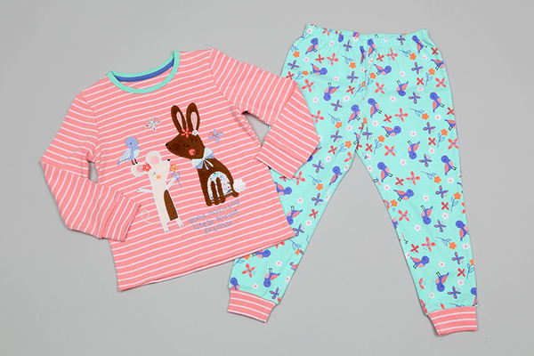 Girls Interlock LS/LL PJ Set