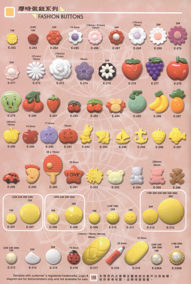 Fashion Buttons (New Style)