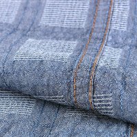 Sell 100% Cotton Woven Indigo Y/D Dobby Denim+Flat Treatment