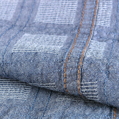 Sell 100% Cotton Woven Indigo Y/D Dobby Denim+Flat Treatment