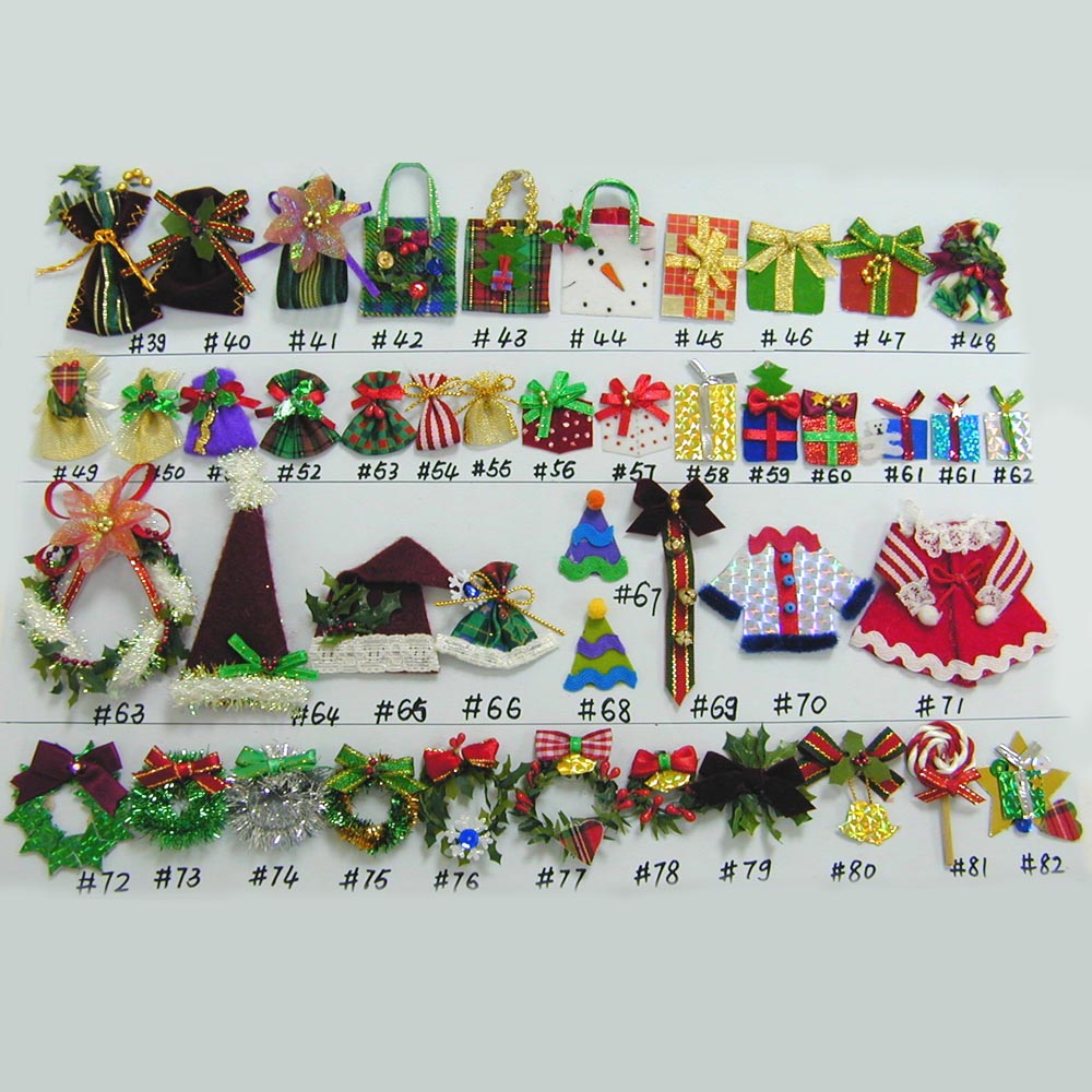 A-3-Mini Ornaments With Adhesive