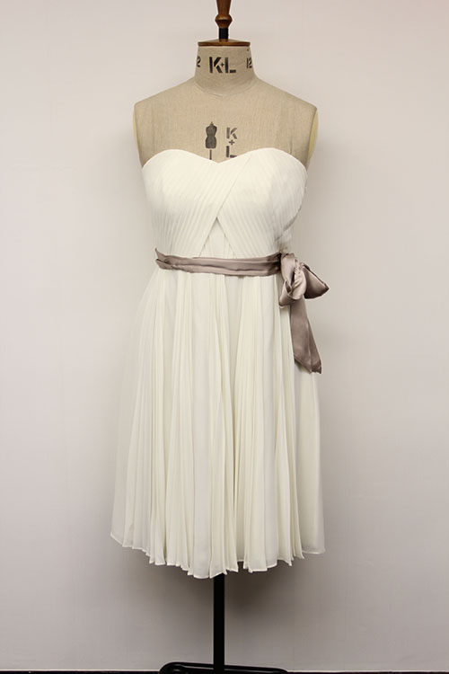 Ladies' Pleated Party Dress in Poly