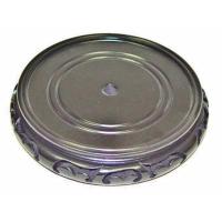 Round Base with Carved Flowers Edges