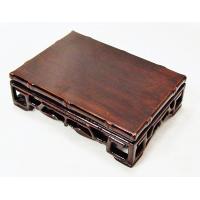 Rectangular Base Decorated With Carved Bamboo Style At All Edges