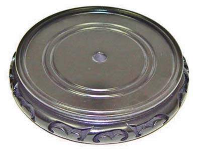 Round Base with Carved Flowers Edges