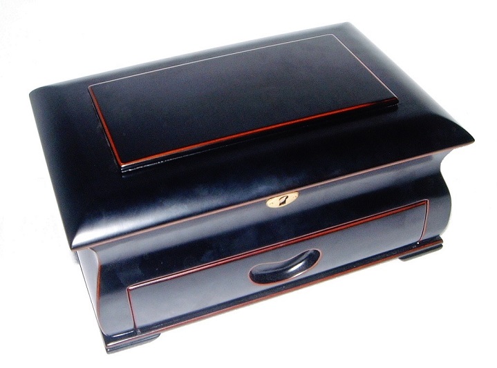 Jewellery (Ornament) Box with A Mirror and Drawer