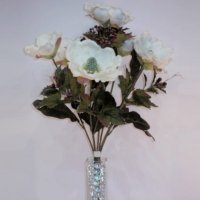 22 inches MAGNOLIA / BERRIES MIXED BUSH X 7 W/ ICY EDGE