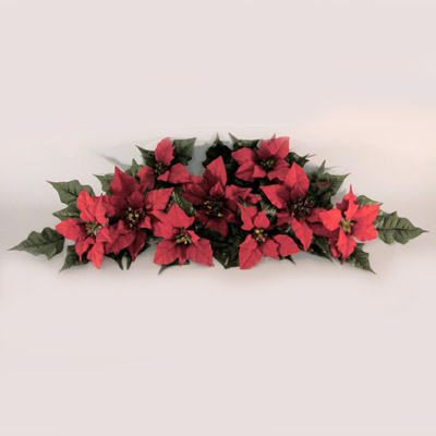 32 inches POINSETTIA SWAG