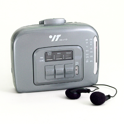 Personal AM/FM Radio Cassette Player