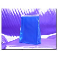 Color-Translucent PVC Zip-Lock Pouch w/ Gusset