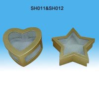SH-011:Heart Shaped Iron Mesh Box SH-012:Pentagonal Star Shaped Iron Mesh Box
