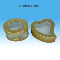 SH-031: Oval Iron Mesh Box SH-032: Peach Shaped Iron Mesh Box
