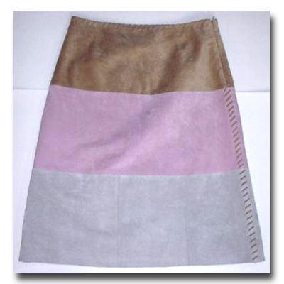Ladies' Pig Suede Skirt