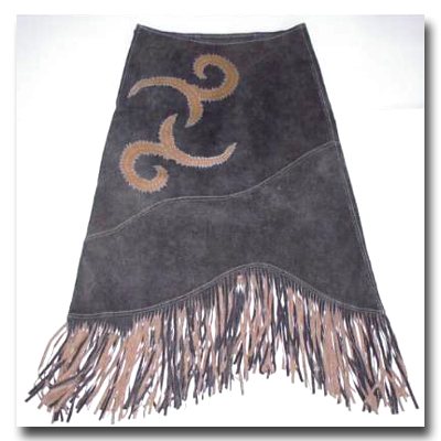 Ladies' Pig Split Skirt with Front Imprint