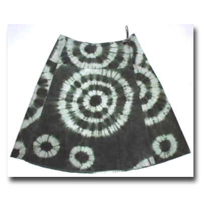 Ladies' Lamb Suede Tie Dyed Skirt