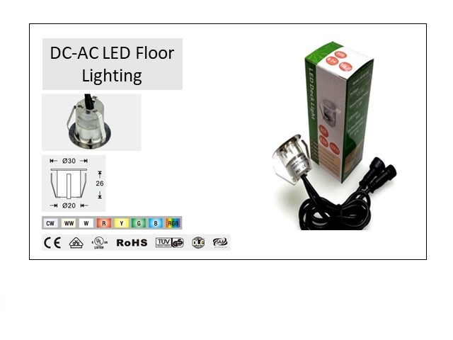 LED Floor Light - 0.3W (Multi-color)