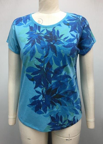 Ladies Crew Neck Top with Print