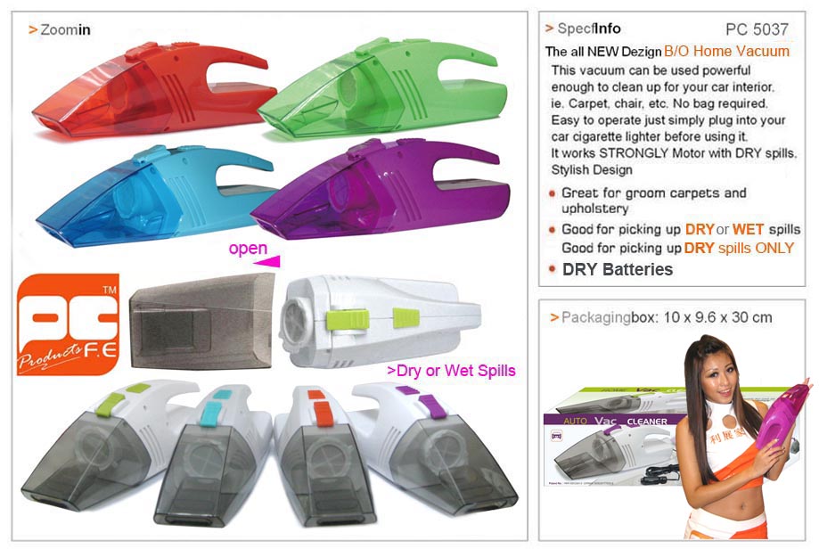 DRY or WET B/O Home Vacuum TM