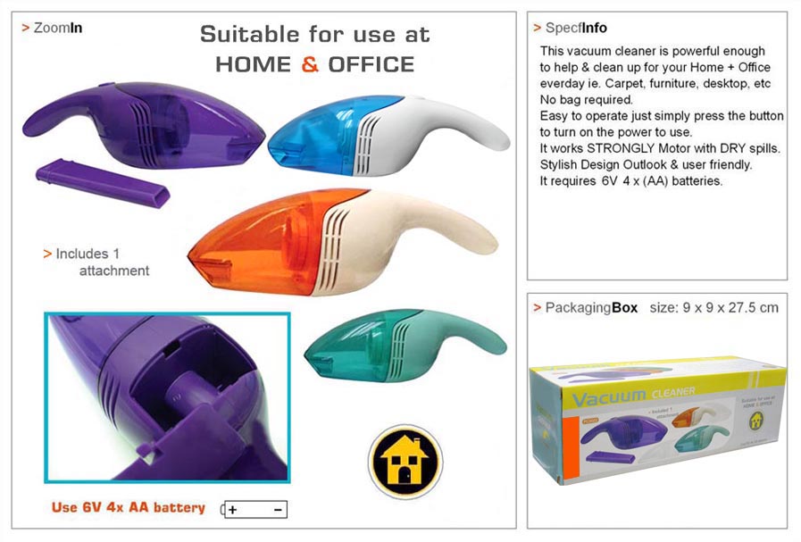 DRY & WET B/O Vacuum Cleaner