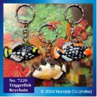 Clown Trigger Fish Keychain