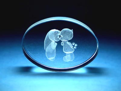 Laser Crystal - Eye Shape
