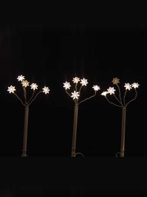 10 pack Poinsettia Lawn Stakes