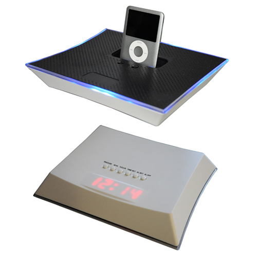 iPhone/ iPod Speaker LED Alarm Clock