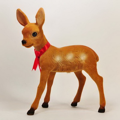 flocked deer