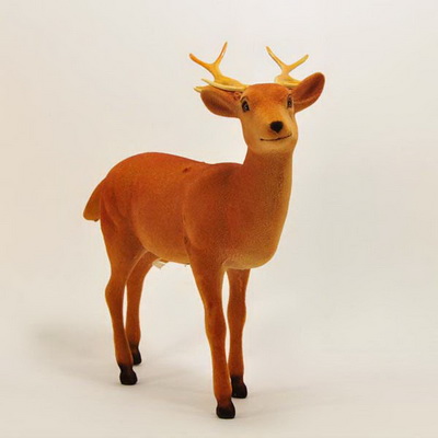 flocked deer
