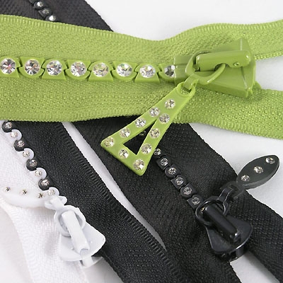 Rhinestone Zippers