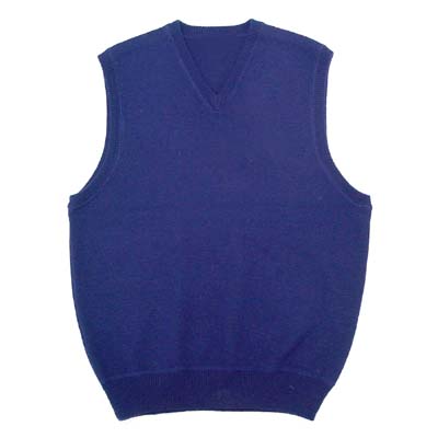 Men's Knitted 1x1 Rib Vest, 12GG