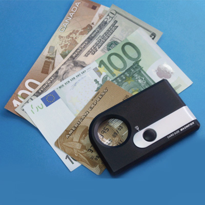 Sell Card Size Money Detector with magnifier