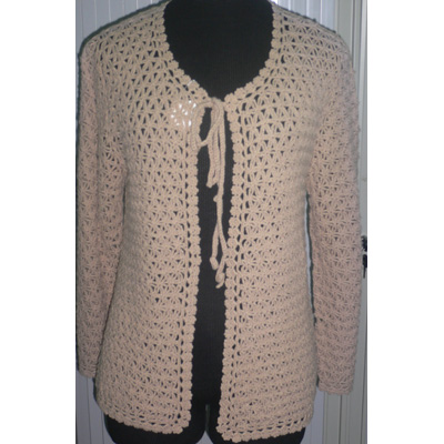 Acrylic Wool Crocheted Cardigan