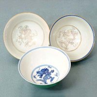 Egg Shell Porcelain Bowls with Dragons