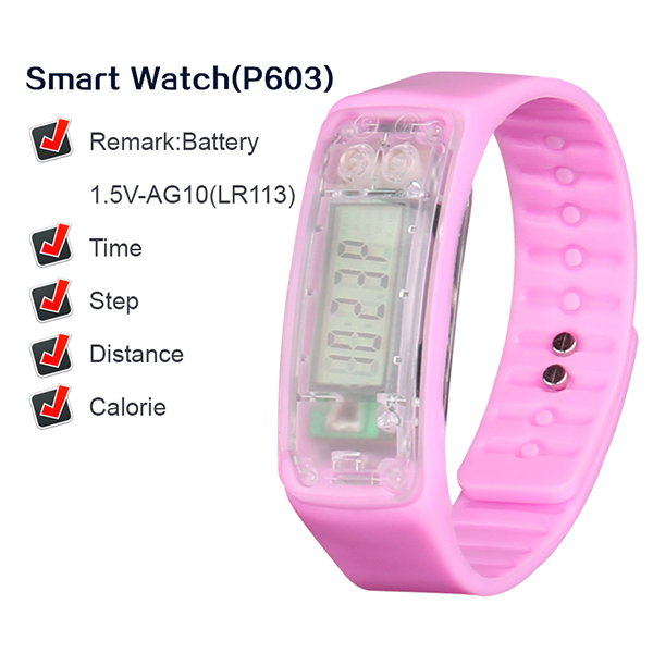Low Price and High Quality Fashion Pink Health Care Sports Silicone Smart Watch